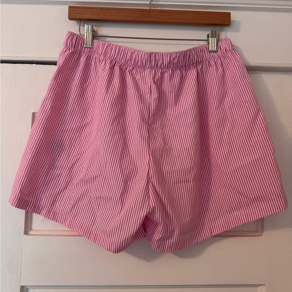 Pink and White Striped Cotton Boxer Shorts Size XL - Picture 2 of 5